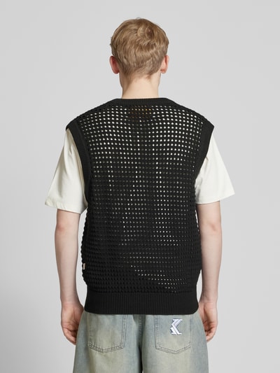 BLKVIS Stricktop mit V-Ausschnitt Black 5
