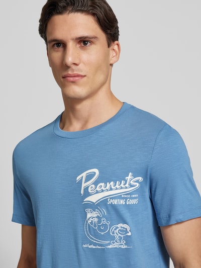 s.Oliver RED LABEL Regular Fit T-Shirt mit Peanuts-Print Bleu 3