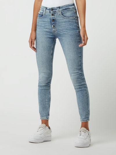 Calvin Klein Jeans Super skinny fit jeans met stretch  Jeansblauw - 4