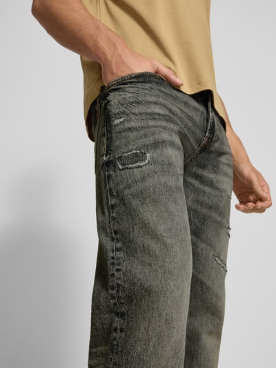 BOSS Orange Jeansy o kroju regular fit z mieszanki bawełny model ‘RE.MAINE’ Antracytowy 3