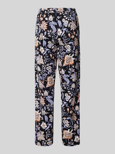 Schiesser Spodnie od piżamy o kroju regular fit z tunelem Czarny 3