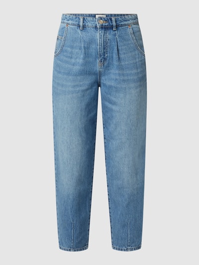 Only Cropped Mom Fit Jeans aus Baumwolle Modell 'Verna' Hellblau 2