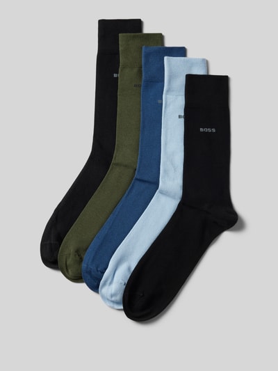 BOSS Socken mit Label-Print im 5er-Pack Hellblau 1