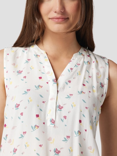 Montego Blousetop met all-over bloemenmotief Offwhite - 3