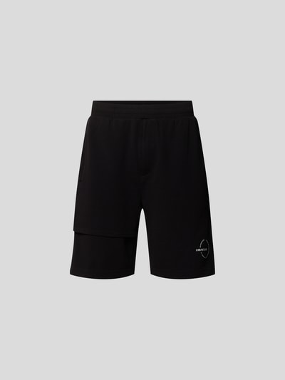 Helmut Lang Sweatshorts mit Label-Print Black 2