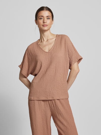 B.Young T-shirt met V-hals, model 'UMMI' Roestrood - 4