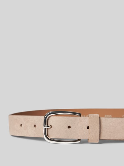 Tom Tailor Leren riem in effen design, model 'JESSICA' Taupe - 2