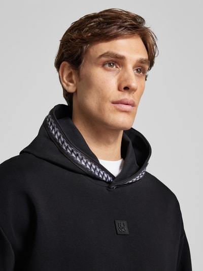 HUGO Hoodie mit Känguru-Tasche Modell 'Datechi' Black 3