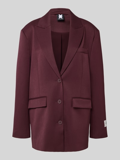 Karo Kauer Relaxed Fit Blazer mit Reverskragen Pflaume 2