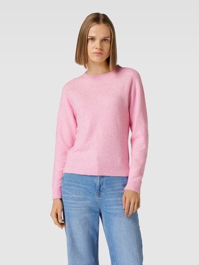 Vero Moda Strickpullover mit Rundhalsausschnitt Modell 'DOFFY' Pink 4