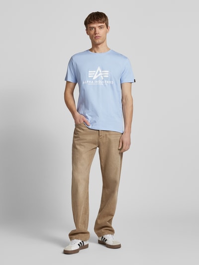 Alpha Industries T-shirt van zuiver katoen Lichtblauw - 1