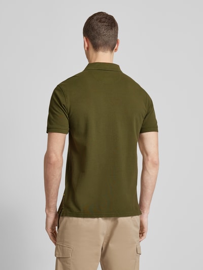 camel active Regular Fit Poloshirt mit Logo-Stitching Oliv 5