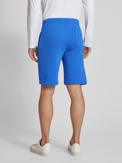 Karl Lagerfeld Sweatshorts met labeldetail Koningsblauw - 5