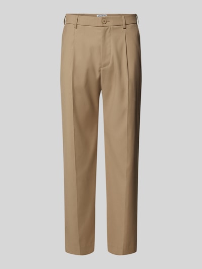 JAKE*S STUDIO MEN Regular Fit Bundfaltenhose mit Bügelfalten  Stein 2