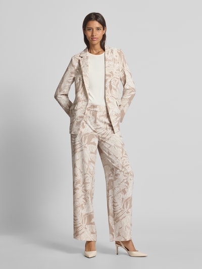 comma Blazer mit Reverskragen Taupe 1