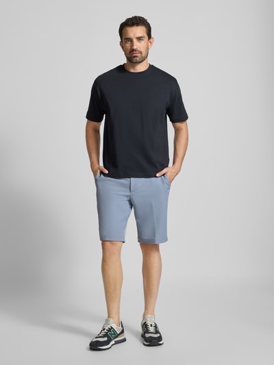 BOSS Green Slim Fit Chinoshorts mit Gürtelschlaufen Rauchblau 1