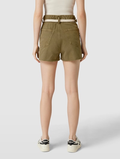 edc By Esprit Jeansshorts aus Baumwolle mit Gürtel Khaki 5