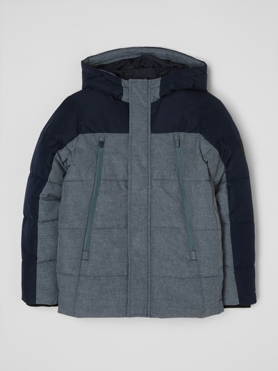 Jack & Jones Steppjacke in Two-Tone-Machart Marineblau 1