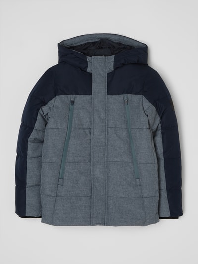 Jack & Jones Steppjacke in Two-Tone-Machart Marine 1