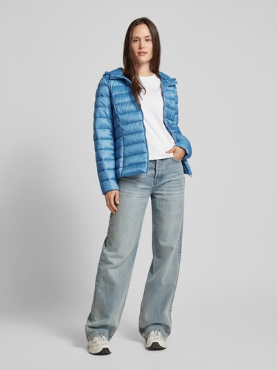 Jake*s Casual Regular Fit Steppjacke mit Kapuze Blau 1