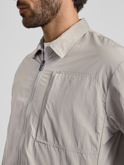 SCANDINAVIAN EDITION Jacke mit Umlegekragen Hellgrau 3
