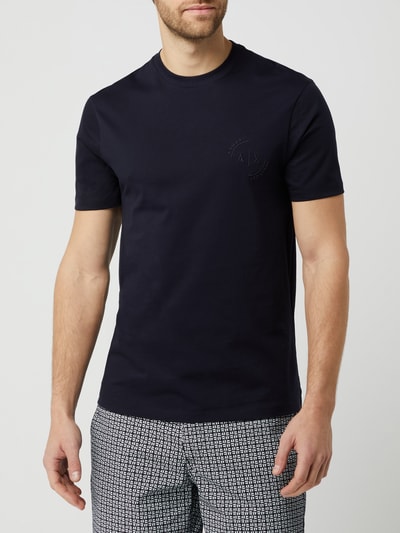 ARMANI EXCHANGE Regular Fit T-Shirt aus Baumwolle Dunkelblau 4