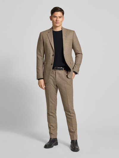 Marc O'Polo Sweter z dzianiny o kroju regular fit z mieszanki bawełny i żywej wełny Czarny 1