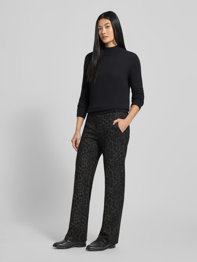 Raphaela By Brax Stoffen broek met achterzakken, model 'Lillyth' Zwart - 1