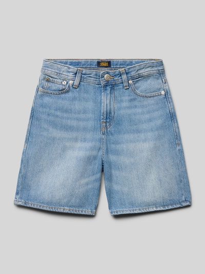 Jack & Jones Loose Fit Jeansshorts mit Eingrifftaschen Modell 'TONY' Hellblau 1