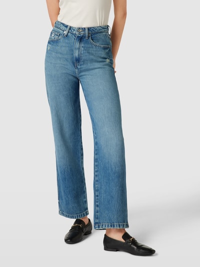 Tommy Hilfiger Jeans met labelstitching Lichtblauw - 4