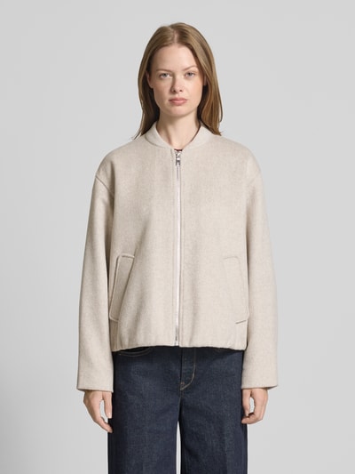 s.Oliver RED LABEL Comfort Fit Wolljacke mit Reißverschluss Beige 4