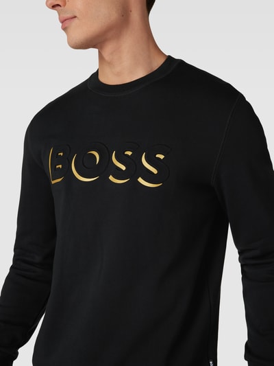 BOSS Sweatshirt mit Logo-Motiv Modell 'Stadler' Black 3