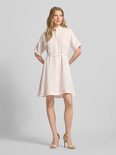 BOSS Tailliertes Freizeitkleid aus Lyocell-Leinen-Mix Modell 'DALINIA'  Rose 1