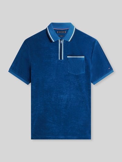 Tommy Hilfiger regular fit poloshirt van badstof Donkerblauw - 2