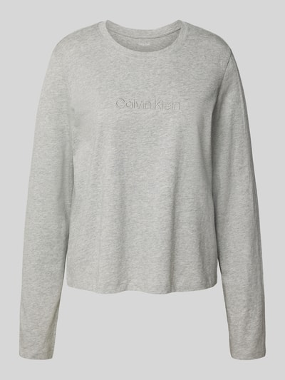 Calvin Klein Underwear Shirt met lange mouwen en labelstitching Lichtgrijs - 2