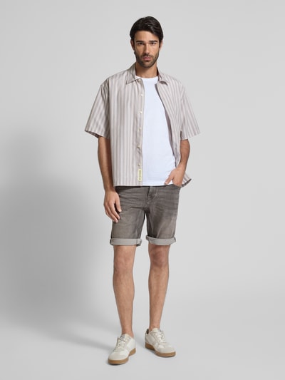 Tom Tailor Regular fit bermuda met 5-pocketmodel Middengrijs - 1