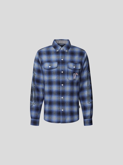 Billionaire Boys Club Freizeithemd mit Vichy-Karo Blau 2