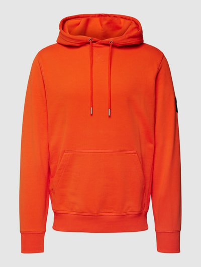 Calvin Klein Jeans Hoodie mit Label-Patch Modell 'MONOGRAM' Orange 2