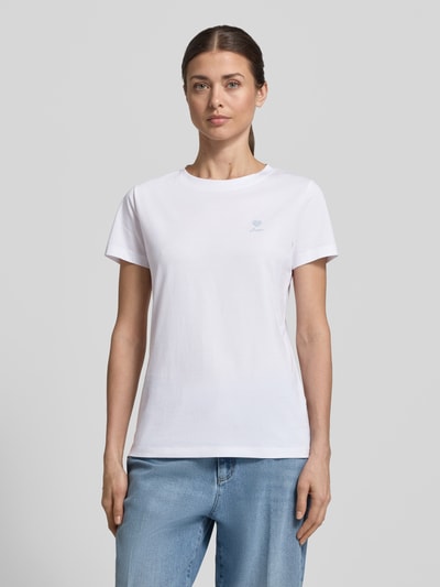 BOSS Orange t-shirt o kroju regular fit z czystej bawełny model 'C_ESOGO_3' Biały 4