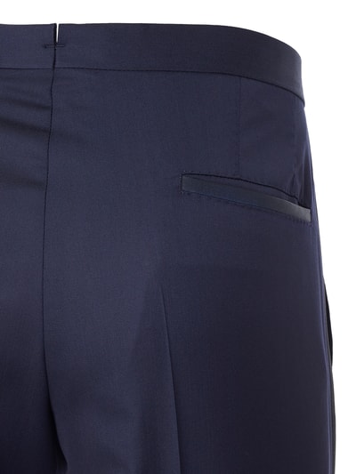 JOOP! Collection Slim fit smokingbroek met handgestikte randen Donkerblauw - 5