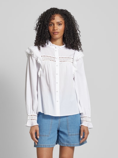 Ivy Oak Blouse met opstaande kraag, model 'EVELINA' Offwhite - 4