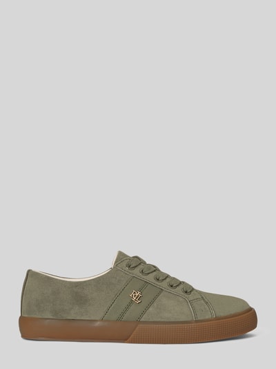 Lauren Ralph Lauren Sneaker aus echtem Veloursleder mit Logo-Detail Khaki 2