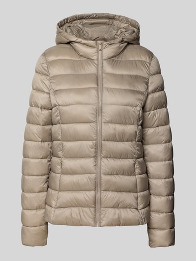 Jake*s Casual Steppjacke mit Kapuze Stein 2