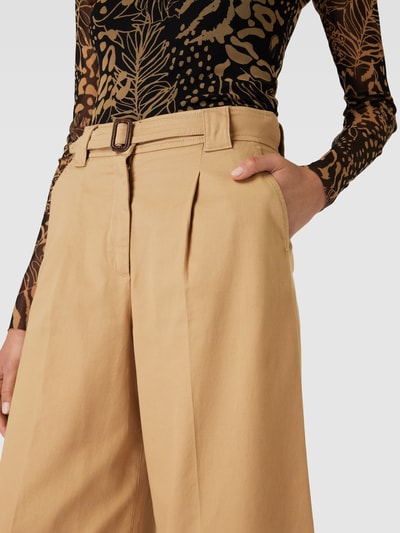 Weekend Max Mara Loose fit broek met persplooien, model 'PINO' Camel - 3