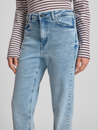 NOISY MAY® Jeansy z wysokim stanem, krój slim fit, model 'MONI' Jasnoniebieski 3