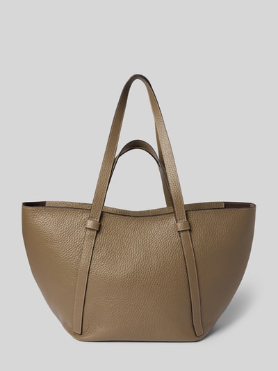 Abro Torba shopper ze skóry model ‘COSMO’ Błotnisty 4