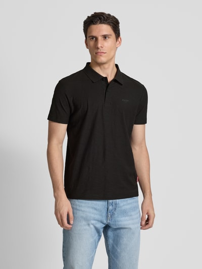 JOOP! Jeans Poloshirt mit Label-Print Modell 'Alonso' Black 4