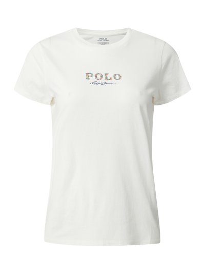 Polo Ralph Lauren T-Shirt mit Logo-Stickerei Offwhite 1