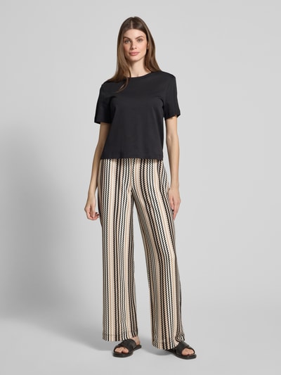 Smith and Soul Spodnie ze wzorem na całej powierzchni i elastycznym pasem Beżowy 1