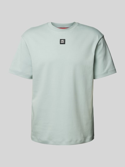 HUGO T-Shirt mit Label-Patch Modell 'Dalile' Mint 2